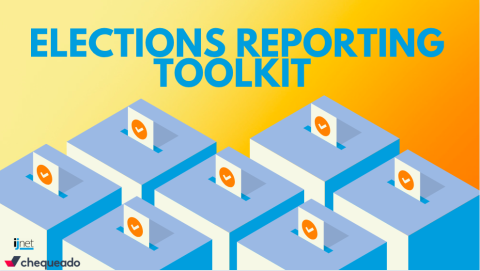 Graphic with text "Elections Reporting Toolkit"