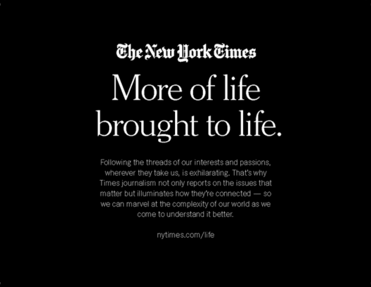 New York Times Ad 2023