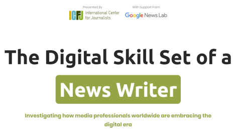 The interactive data explorer allows users to filter ICFJ's data on newsroom technology by region, role and more.