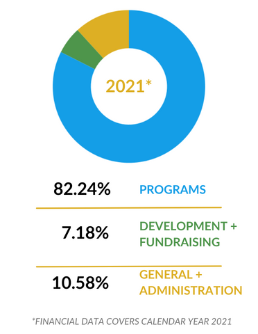 2021 ICFJ Finance Breakdown Graphic